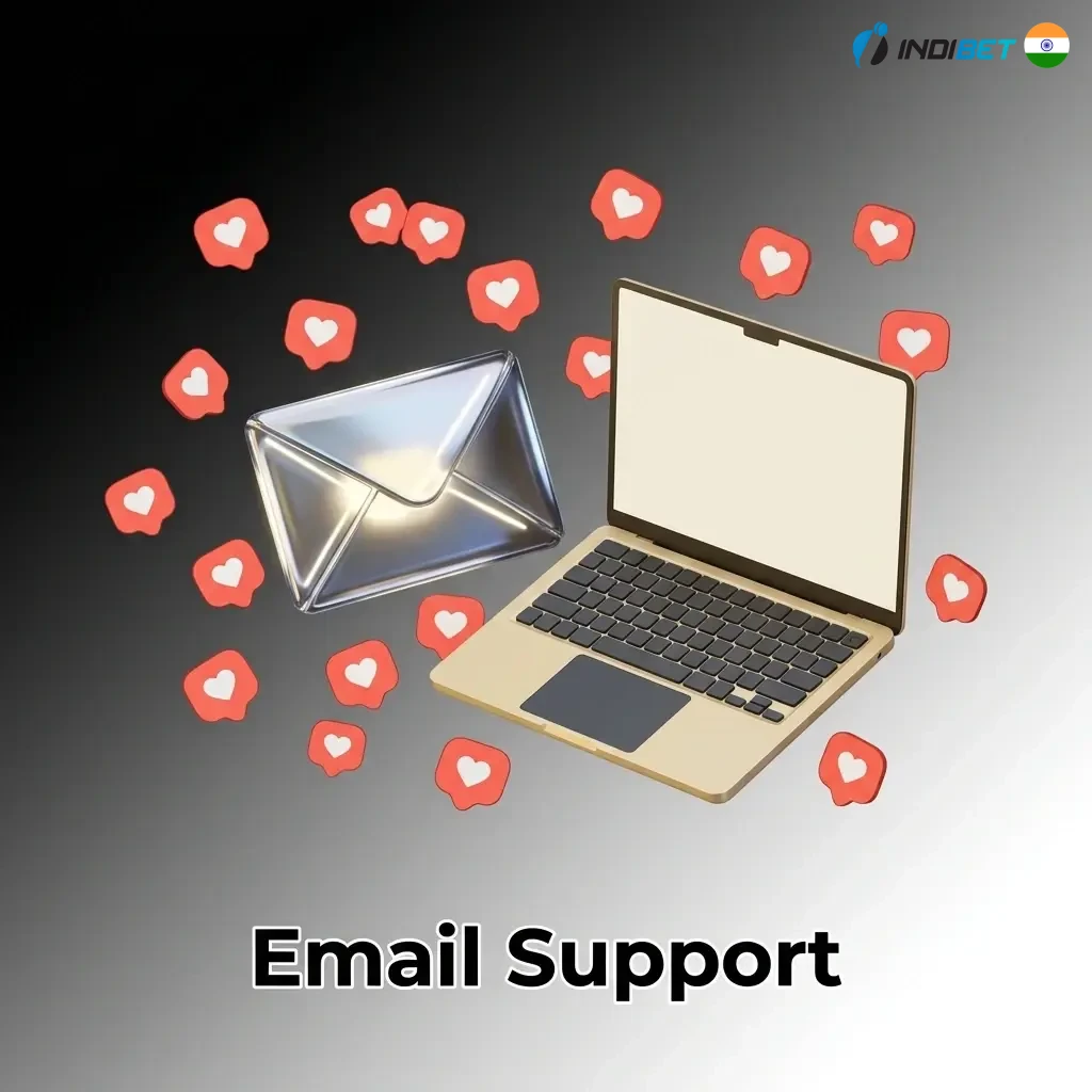 Indibet email support for KYC, disputes, and formal requests with 24–48 hour response time