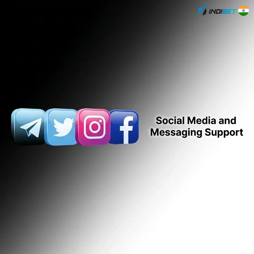 Indibet customer support via WhatsApp, Telegram, and social media platforms for Indian users