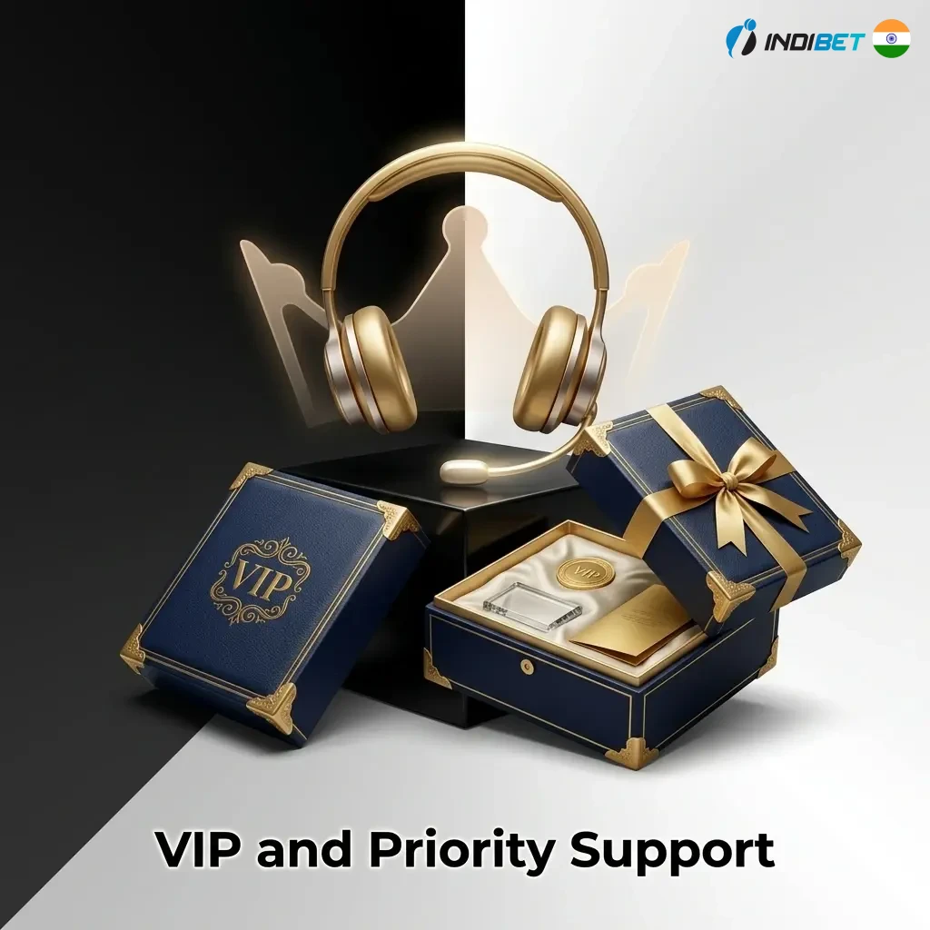Indibet VIP and priority support tier offering dedicated account managers and faster response times for high-activity players