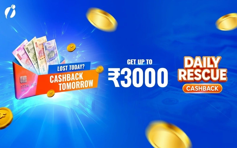 Recover a portion of your losses daily with the Daily Rescue Cashback at Indibet casino.