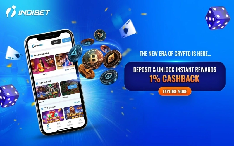 Use the Go Crypto Instant Cashback offer for all your cryptocurrency deposits at Indibet.