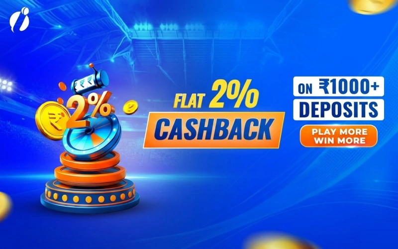 Claim a Win 2% Cashback on Every Deposit bonus to boost your balance at Indibet India.