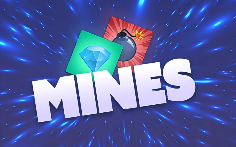 Navigate the grid and avoid the bombs in the Mines game on Indibet.